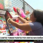 Vendedores ambulantes toman puentes para ofrecer sus productos