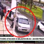 Cámaras de seguridad muestran ataque a colectivero en av. Javier Prado | VIDEO