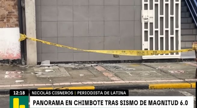 Así quedó Chimbote tras el fuerte sismo de magnitud 6.0