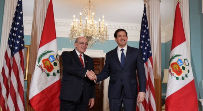 Canciller se reúne con secretario de Estado Marco Rubio y reafirmaron compromiso en lucha contra la delincuencia organizada transnacional