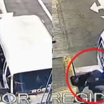 Hombre en aparente estado de ebriedad es lanzado de combi | VIDEO
