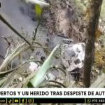 San Martín: Vehículo cae al abismo y deja dos muertos en Tocache