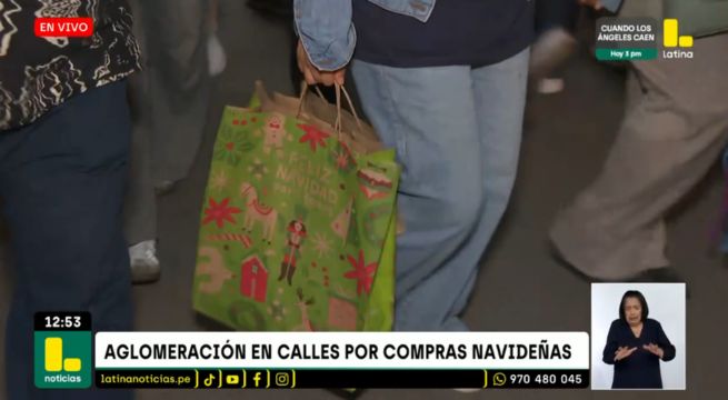 Aglomeración en calles y centros comerciales por compras navideñas | VIDEO