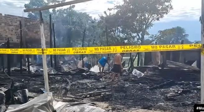 Tragedia en Iquitos: Incendio arrasa con 16 viviendas en Belén y deja a familias sin hogar