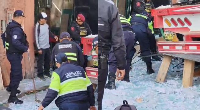 Estibador muere tras ser aplastado por 4 toneladas de vidrio | VIDEO