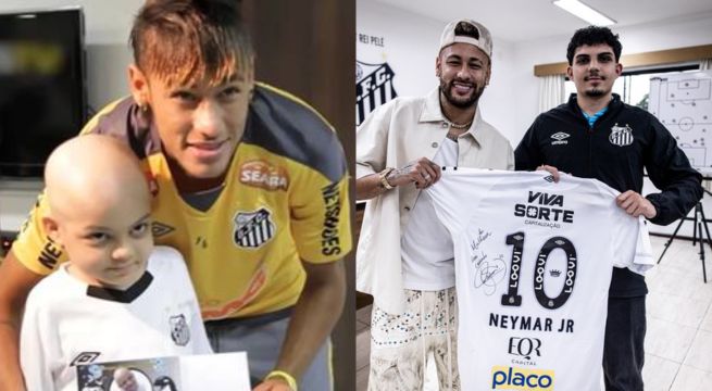 Neymar se reencuentra con 'Matheus', el niño que luchaba con la leucemia desde 2012