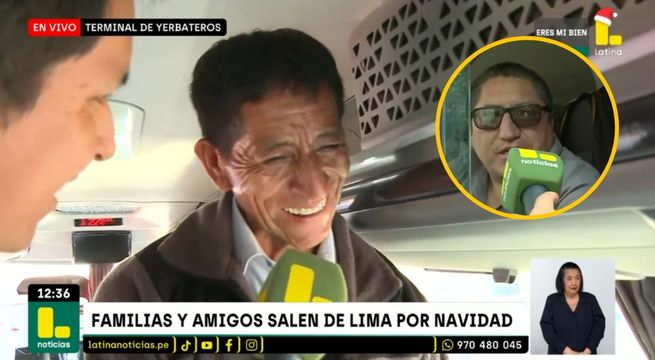 Pasajeros viajan a provincias para recibir la Navidad con sus familias | VIDEO