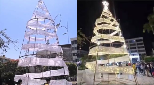 Árbol de navidad en Chiclayo habría costado 20 mil soles: alcaldesa se pronuncia al respecto