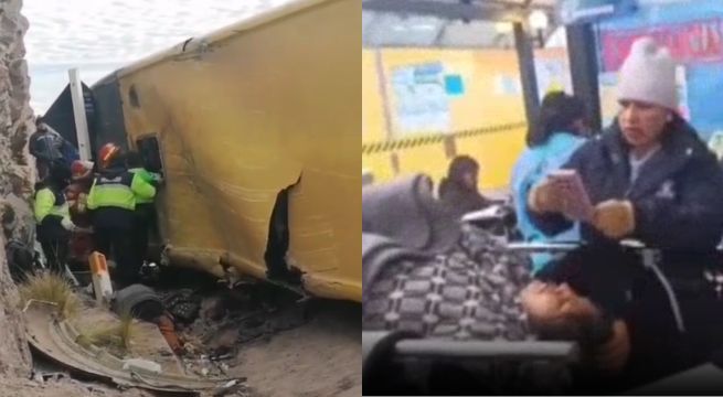 Bus interprovincial se vuelca y deja 5 muertos y más de 20 heridos en Cusco