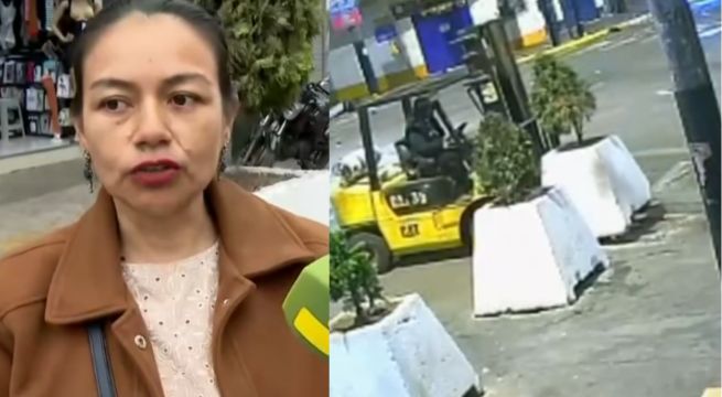 Gamarra: mafias de parqueo retiran maceteros con montacarga y amenazan a dirigente empresarial