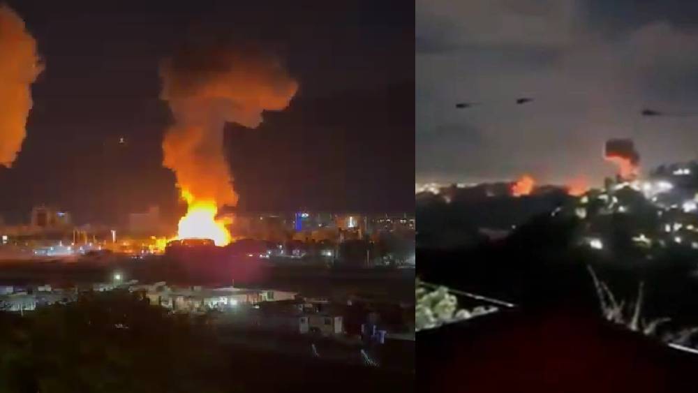 Fuertes y múltiples explosiones se producen en Caracas, capital de Venezuela