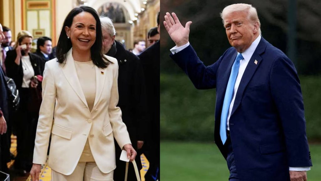 María Corina Machado afirma haberle entregado a Trump su medalla del Premio Nobel de la Paz