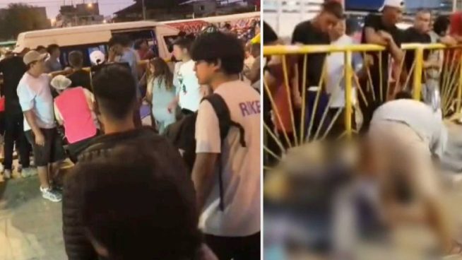 Madre e hija terminan heridas en medio de ataque a balazos a combi informal