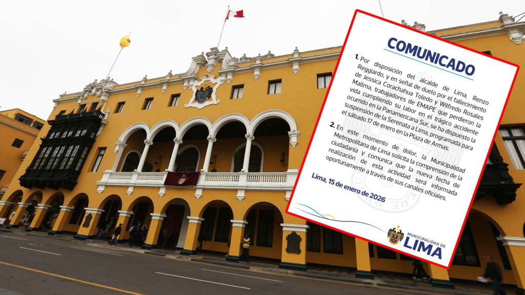 Municipalidad cancela 'Serenata de Lima' por fallecimiento de operarios de Emape