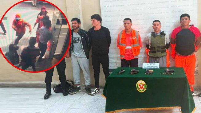Capturan a delincuentes en medio de balacera al intentar robar Banco de la Nación en el Callao