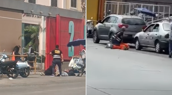 Delincuentes intentaron asaltar sede del  Banco de la Nación en centro comercial Minka