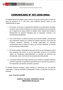 Comunicado del Loayza