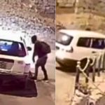 Delincuente cae cuatro metros al vacío tras intentar asaltar a taxista | VIDEO