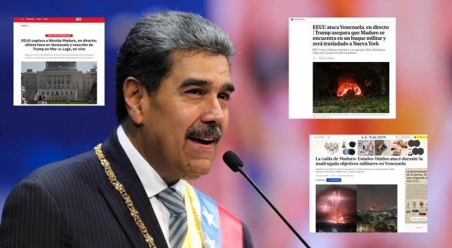 Así informaron los medios de comunicación sobre la caída de Nicolás Maduro