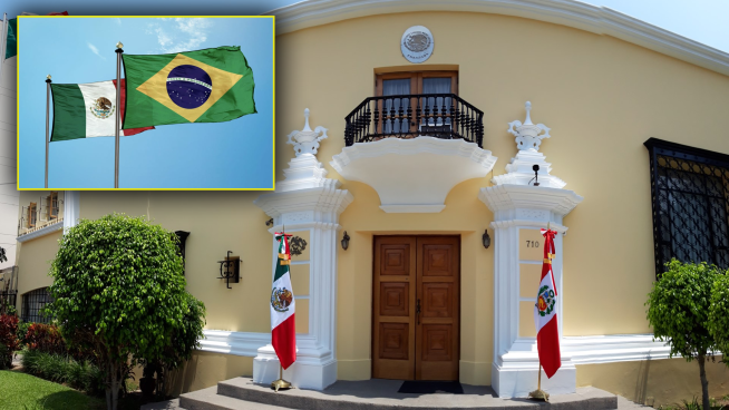 Embajada de México en el Perú iza bandera de Brasil por cambio de representación diplomática