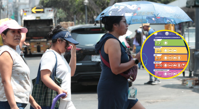 Senamhi advierte radiación UV muy alta y extrema en todo el país