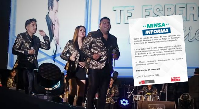 Minsa informa estado de salud de integrantes de Carlos Miguel y Orquesta tras balacera