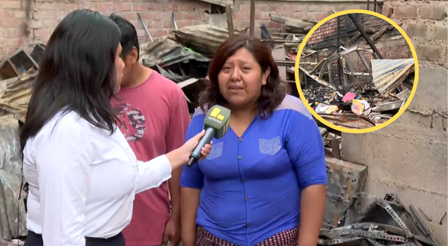 Villa María del Triunfo: mujer muere calcinada tras incendio de su vivienda en Año Nuevo | VIDEO
