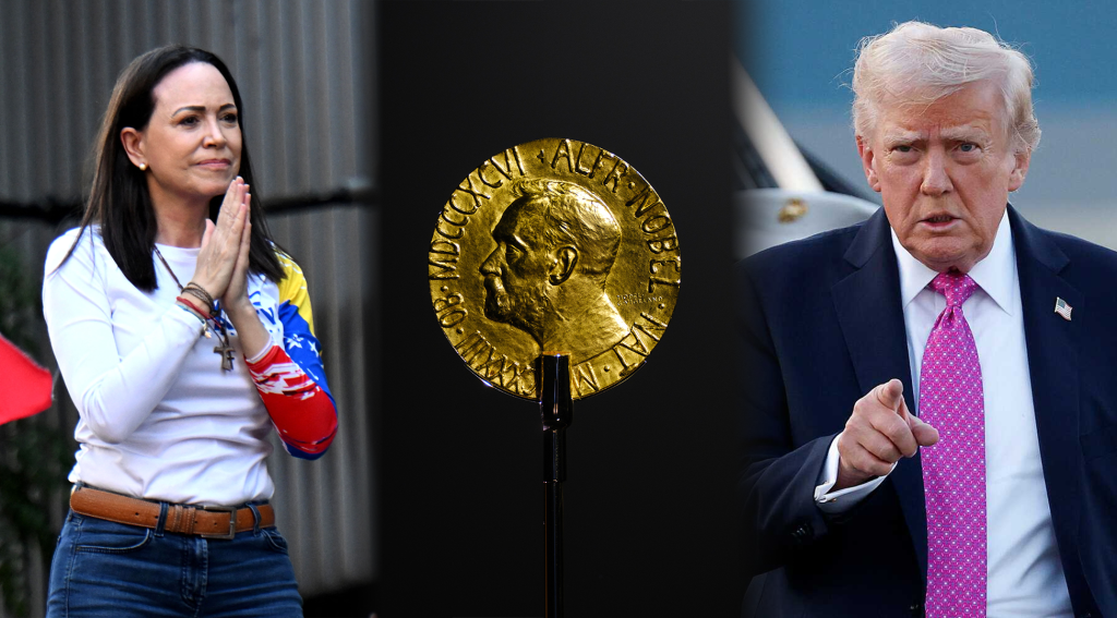 Nobel de la Paz ante reunión de Trump y Machado: “una medalla puede cambiar de dueño, el título, no”