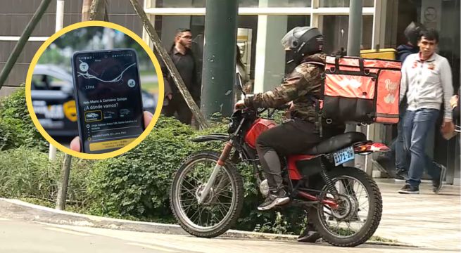 Taxi en moto: viajes ilegales a través de aplicativos de delivery siguen operando en Lima