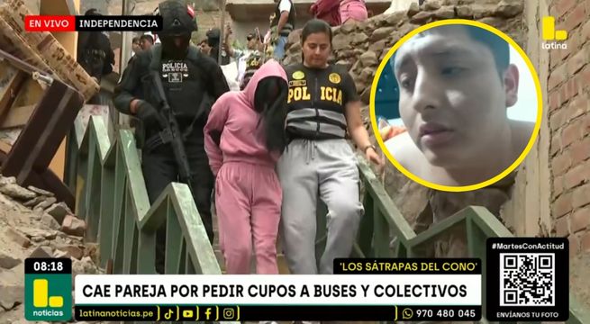 'Los sátrapas del Cono'': Caen novios que extorsionaban a sus vecinos en Independencia