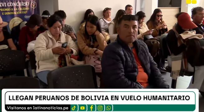 Más de 30 peruanos llegan a Lima en vuelo humanitario desde Bolivia y Gobierno niega desperfectos en avión presidencial