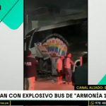 Atacan con explosivo bus de Armonía 10 durante concierto en Trujillo