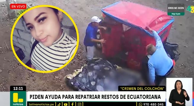 Crimen del colchón: piden ayuda para repatriar restos de mujer ecuatoriana