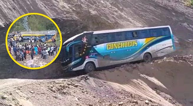 Áncash: Al menos cuatro muertos tras volcadura de bus interprovincial en Pomabamba