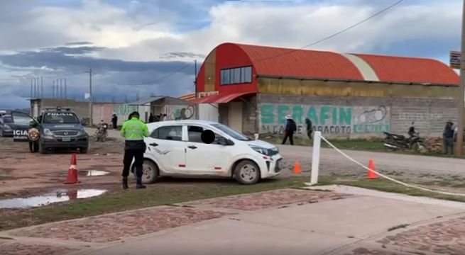 Taxista es asesinado de varios disparos en la puerta de cementerio en Puno