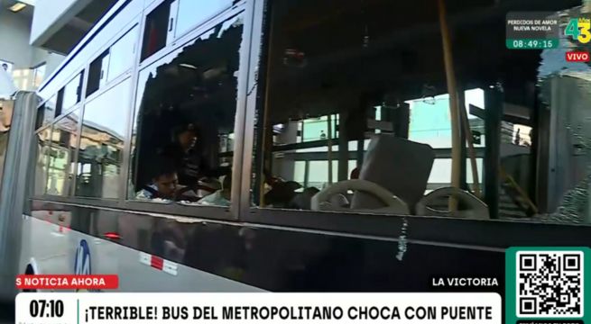 Accidente en el Metropolitano: se incrementa a 35 el número de heridos tras choque de bus