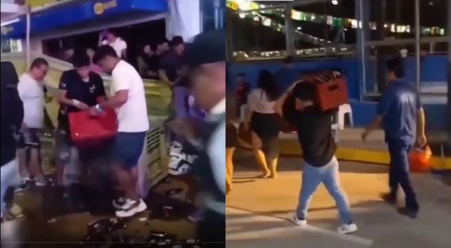 Se roban 120 cajas de cerveza tras cancelación de concierto en Talara