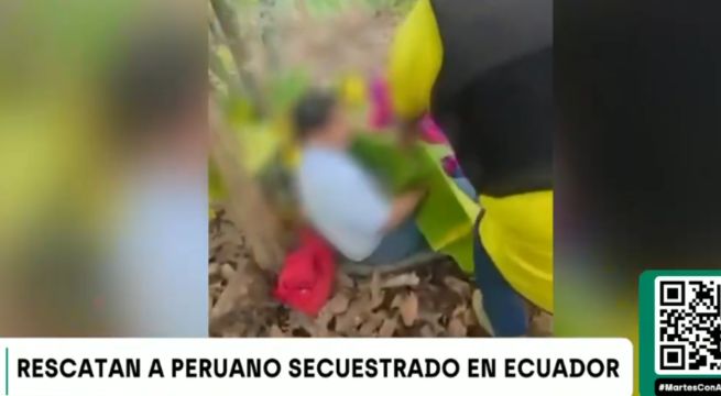 Rescatan a empresario peruano secuestrado en Ecuador: criminales lo ataron a un árbol durante 15 horas