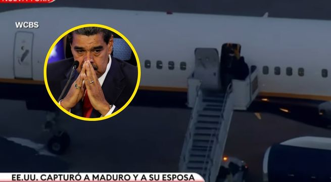 Nicolás Maduro llegó a base militar de Estados Unidos bajo fuerte reguardo