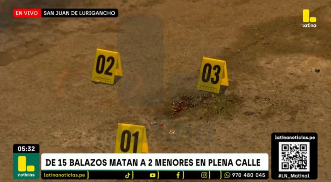Asesinan a dos menores de 15 y 17 años en San Juan de Lurigancho