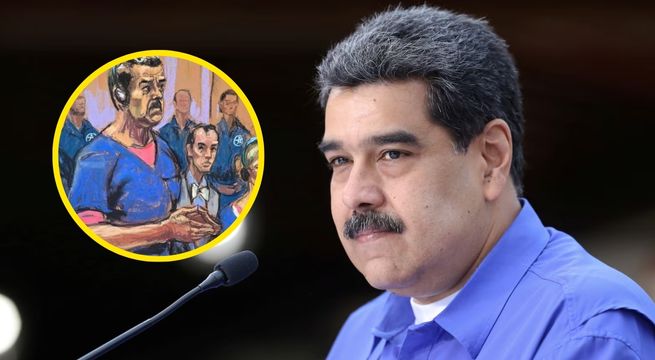 Difunden las primeras ilustraciones de Nicolás Maduro compareciendo ante juez federal de Nueva York