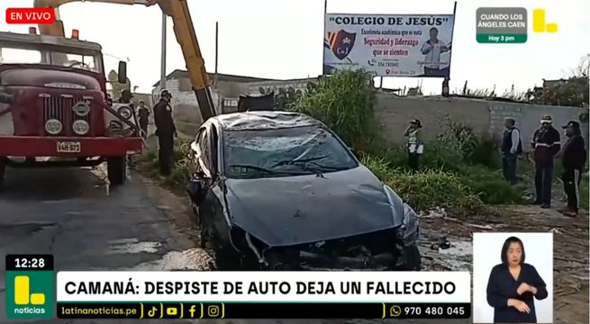 Conductor muere en Arequipa tras caer con su auto a canal de regadío