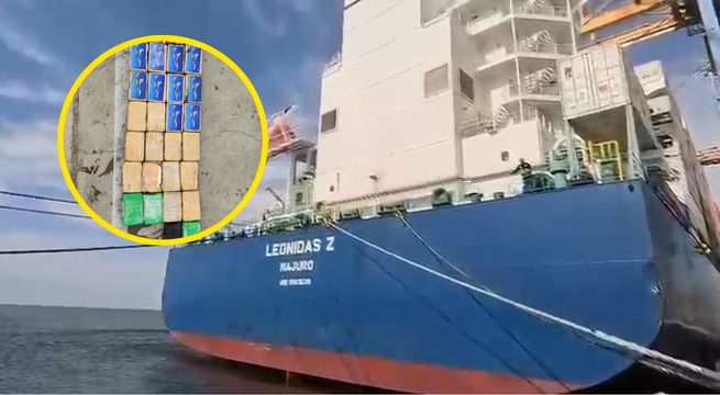 Piura: Hallan más de 30 kilos de cocaína camuflada en el casco de un barco colombiano