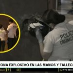 Extorsionador muere cuando intentaba lanzar explosivo en Comas: Su cómplice huyó del lugar