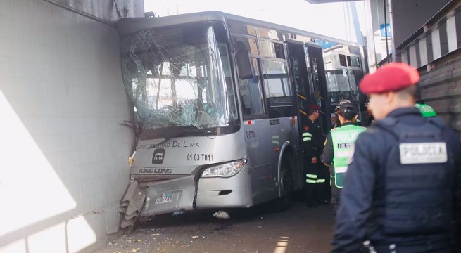 ATU sobre accidente de bus del Metropolitano: 46 usuarios resultaron afectados tras el choque