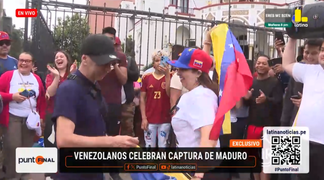 Nicolás Maduro: así celebraron los venezolanos en Lima su captura | VIDEO