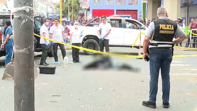 Matan a balazos a hombre al lado de la Estación Gamarra