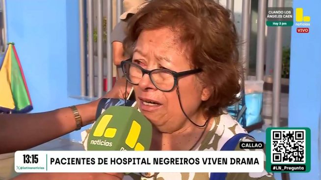 Señora llora de impotencia por falta de atención en Hospital Negreiros