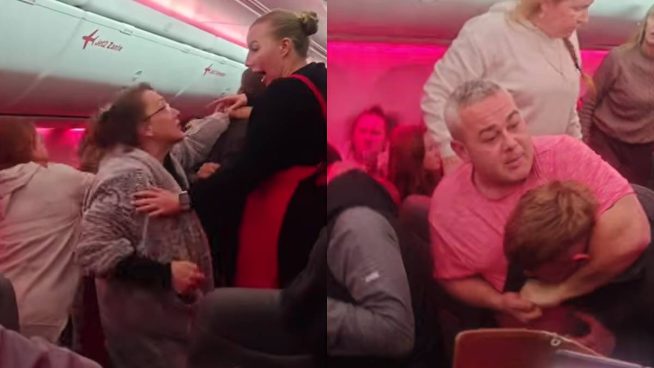 Avión aterriza de emergencia por pelea entre pasajeros | VIDEO