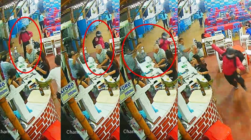 Hombre salva a su padre del ataque de un sicario: le lanzó un vaso en el último momento | VIDEO